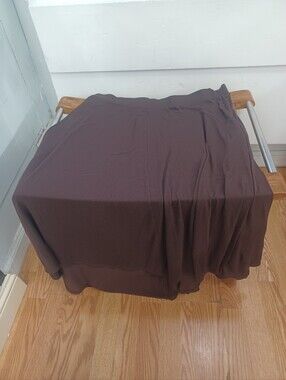 NY Collection Brown Knit Skirt High Low Maxi Skirt